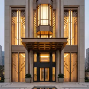 Amber Beacon Deco Portico