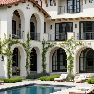 Magnificent Mediterranean Manor with Ivy-Cloaked Arches