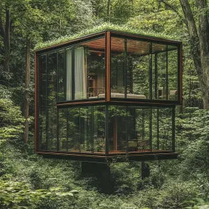 Minimalist Glass Cube Houses