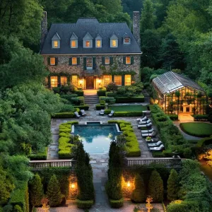 Majestic Manor Amidst Verdant Splendor