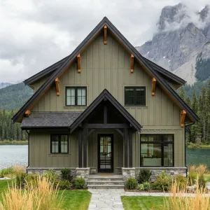 Lakeside Peakview Sage Timber Cottage