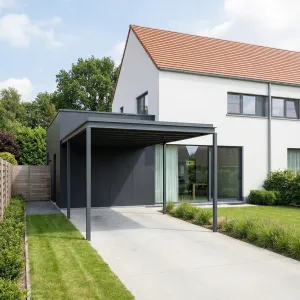 Quiet Courtyard Wing With Linear Carport