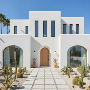 Modern Riviera Retreat with a Cactus Twist