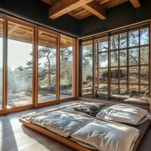 Futon Sleeping Areas in Multi-use Rooms