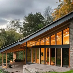 Slope House at Sunset