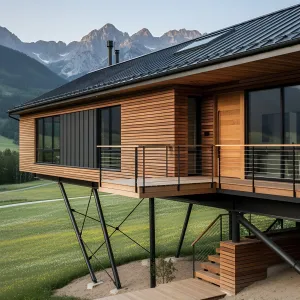 Floating Timber in Alpine Air