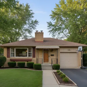 Porch-Front Prairie Brick Ranch