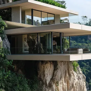 Suspended Serenity: A Cliffside Retreat