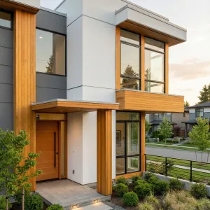Golden Timber Framed Streetfront Modern Nest