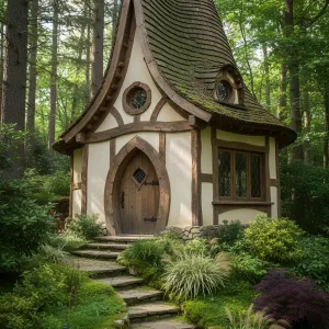 Twisted Timber Hideout in a Fairy Woodland