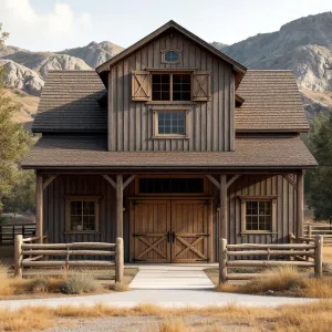 Rustic Retreat Beneath Mountain Peaks