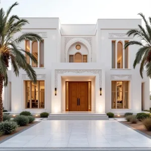 Dazzling Desert Dwelling in White