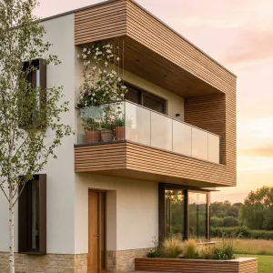 Warm Timber Hideaway With Sky Garden