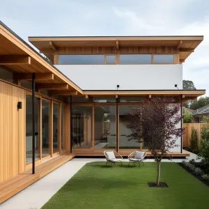 Preview of Sunlit Cedar Courtyard Haven