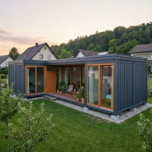 Courtyard Container Bungalow With Orchard Nook