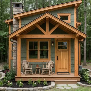 Whimsical Timber Snug Amidst Woodland Dreams