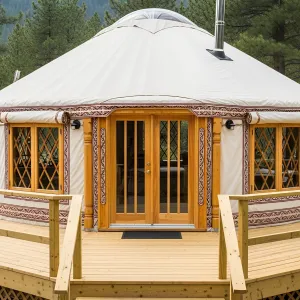 Whimsical Woodland Dome: The Yurt with Panache