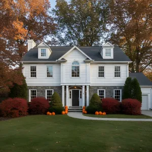 Autumnal Bliss: A Suburban Delight