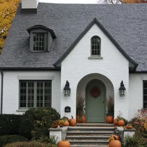 Charming Cottage with a Pumpkin Parade