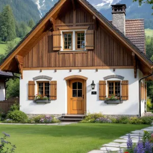 Swiss Charm: Petite Chalet Amid Alpine Peaks