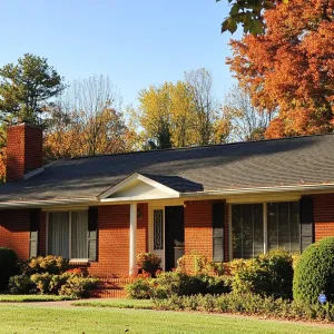 Baked Brick Beauty Beneath Golden Skies