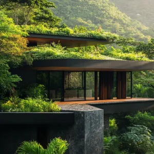 Green Roof With Vegetation
