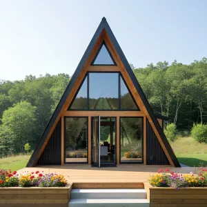A-Frame Charm with Gardened Platform