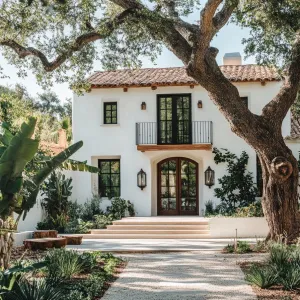 Charming Spanish Mediterranean Villa Nestled Among Trees