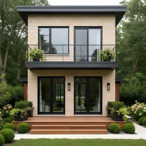 Sandstone Box With Balcony Edge