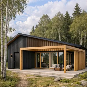 Woodland Frame Scandinavian Retreat