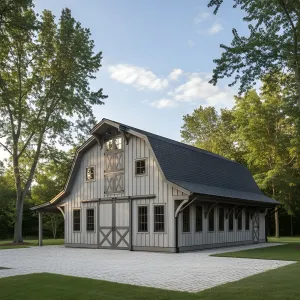 Silver-Slat Gambrel Carriage Hall