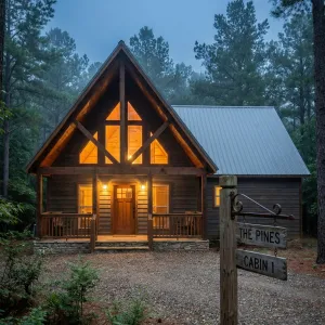 Pine Haven A-Frame Glow Cabin