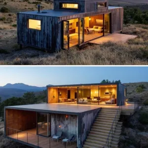 The Steel Box Retreat: A Panoramic Haven