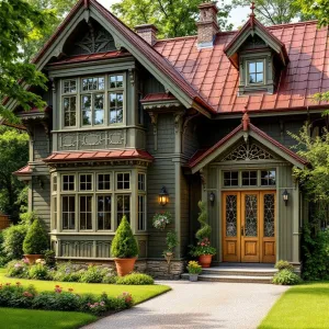 Ornate Oasis with Olive Hues
