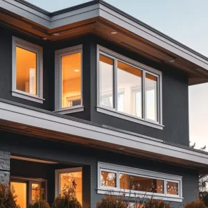 Steel Grey Window Frames