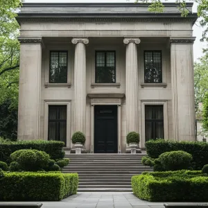 Refined Neoclassical Majesty in the Garden