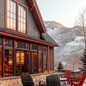 The Vibrant A-Frame in Alpine Elegance