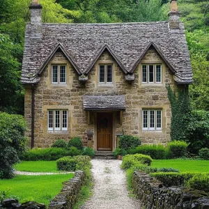 A Cozy Stone Abode with Ivy Charm