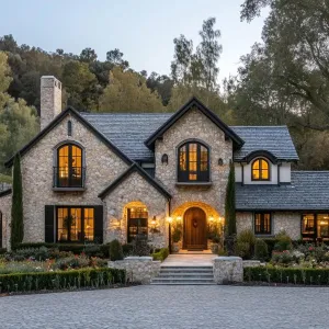 Elegant Stone Villa: A Countryside Marvel