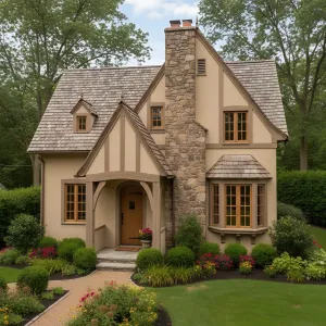 Stone-Chimney Warm Timber Tudor