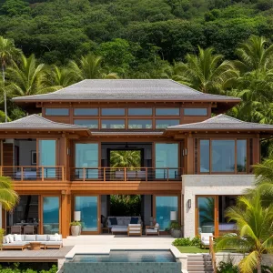 Luxurious Lattice Beachfront Lodge