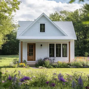 Whimsical White Haven with Flower Friends