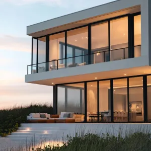 Panoramic Glass Beach House