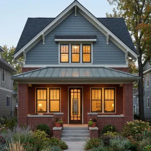 Evening Hearthfront Craftsman Cottage