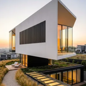 Floating Vista Glass Garden House