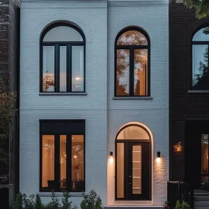 Stylish White Brick Townhouse