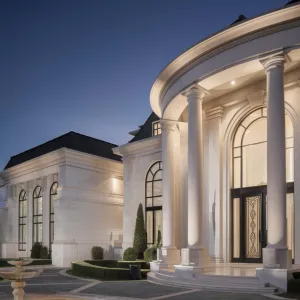Regal Columns in Moonlit Grace