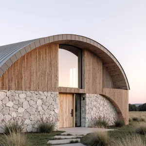 Arch Serenade: A Timber and Stone Odyssey