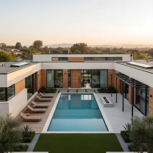 Sunlit Atrium Pool Residence