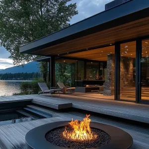 Outdoor Fire Pit Lounge Areas